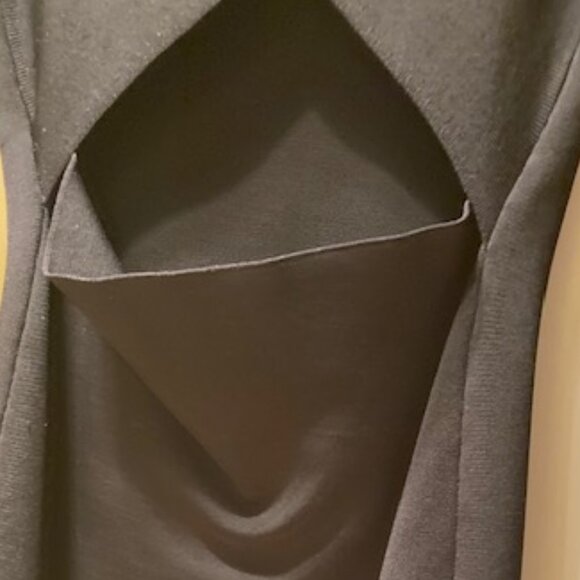 Alice + Olivia black reversible long sleeved mini dress - Picture 3 of 4